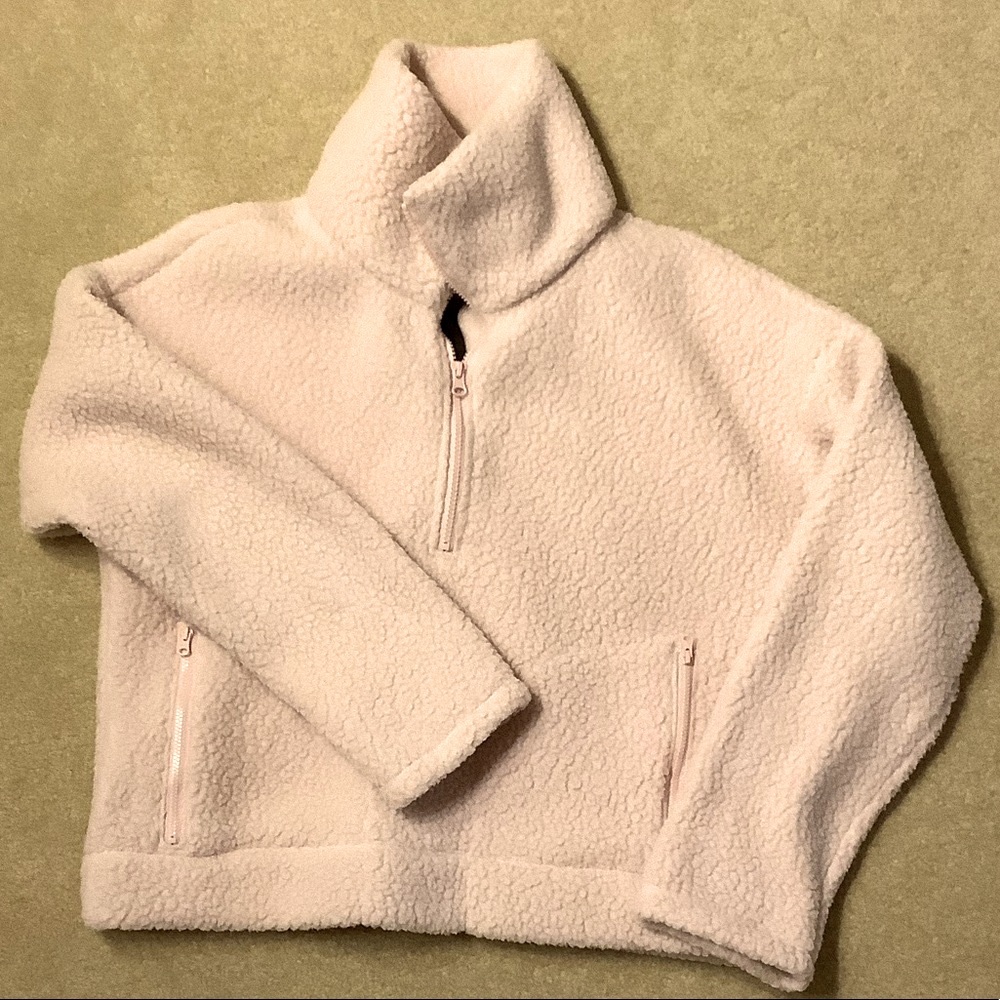 Jcrew Sherpa Fleece Half Zip Pullover